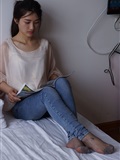 自由摄影 No.005 惬意的周末经典短灰丝陪你看看书(73)